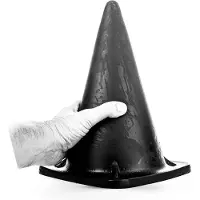 All Black Prisma Dildo - 30 x 12 cm - Anaal Dildo - Grote Dildo