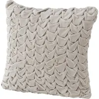 Dulaire Sierkussen Beige Velvet Vlecht 45x45 - incl. vulling