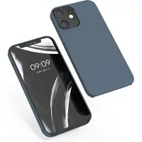 Kwmobile telefoonhoesje geschikt voor Apple iPhone 12 / iPhone 12 Pro - Hoesje met siliconen coating - Smartphone case in leisteen