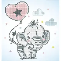 Diamond Dotz Sweet Trunks - Diamond Painting (28x30 cm)
