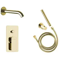 Sapho inbouw badkraan met handdouche goud
