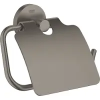 GROHE Essentials Closetrolhouder met klep Hard Graphite