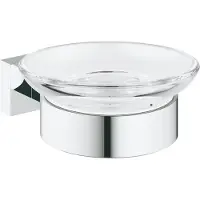 GROHE Essentials Cube zeephouder met losse inzet Chroom