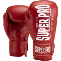 Super Pro Combat Gear Champ (kick)bokshandschoenen Rood/Wit 12oz