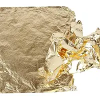 Packlinq Imitatie bladmetaal, vel 16x16 cm, goud, 0,625 m2, 25 vel/ 1 doos