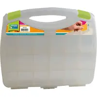 Vaessen creative Opbergbox – Opbergdoos met Deksel 30,5 x 25,5 x 6 cm - 20 Vakjes