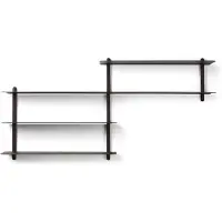 Gejst Nivo Wandplank B Zwart / Zwart - Wandplanken As Black - 20110