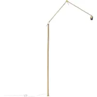 QAZQA Verstelbare arm goud zonder voet voor vloerlamp - Editor