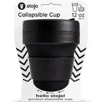 Stojo - Pocket Cup - Koffie / Theebeker - 355 ml - Herbruikbaar - Opvouwbaar - Ink