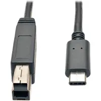 Eaton Tripp-Lite U422-003-G2 USB 3.1 Gen 2 (10 Gbps) Cable, USB Type-C (USB-C) to USB 3.0 Type-B (M/M), 3 ft. TrippLite