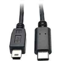 Eaton U040-006-MINI USB-kabel 1,83 m USB 2.0 Mini-USB B USB C Zwart