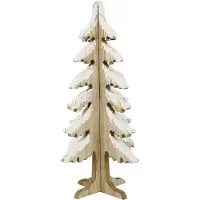Peha Houten kerstboom | | 29 cm (Besneeuwd)