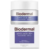 Biodermal Anti Age dagcrème 50+ - Met hyaluronzuur en vitamine E - SPF15
