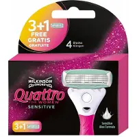 Wilkinson Quattro For Women Sensitive Scheermesjes - 4 Stuks