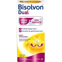 Bisolvon Dual Droge Hoest + Keelirritatie Siroop
