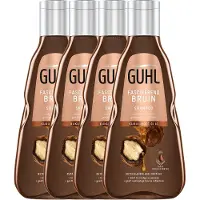 Guhl Bruin Glans & Verzorging shampoo - 4 x 250 ml