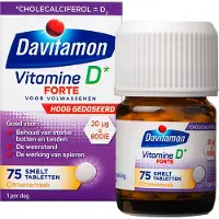Davitamon Vitamine D3 Forte - vitamine D3 volwassenen - Smelttablet 75 stuks