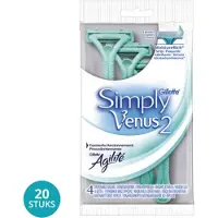 Gillette venus 20x Wegwerpmesjes Simply 2 4 Stuks