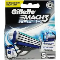 Gillette Mach 3 Turbo Scheermesjes - 5 stuks