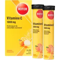 Roter Vitamine C Bruistabletten 1000mg- Sinaasappel/Abrikoos 40 Stuks