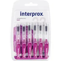 Interprox Borsteltje Maxi Conical Paars 6 St Overige