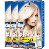 Schwarzkopf 3x Permanente Blondering Platinum Blond L101