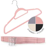 Blumtal - Kledinghangers - Velvet - Fluweel - Oud Roze - Set van 30