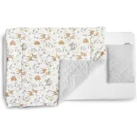 Sensillo beddengoed set hert beige l dekbed met kussen 95 × 75 cm