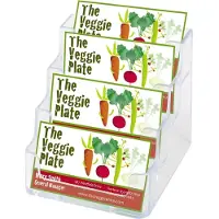 Deflecto 4 vakken Visitekaarthouder Kunststof 9,9 x 9,5 x 3,5 cm