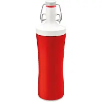 Koziol Plopp To Go Organic 425 ml rode waterfles
