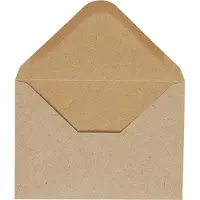 Packlinq Envelop, afmeting envelop 11,5x16 cm, 110 gr, naturel, 10stuk/ 1 doos
