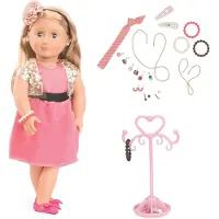 Our Generation Audra pop, 46 cm, met oorgatjes