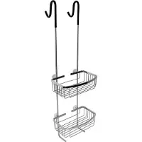 Best design Rome Ophangrek voor douchewand 2-schaps chroom