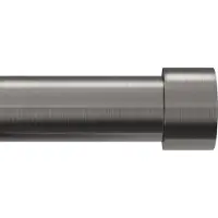 Umbra gordijnroede Cappa Single 3,2 cm - 91 - 183 cm - gun metal
