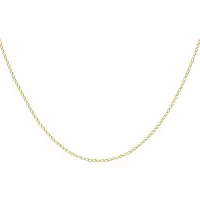 Lucardi Dames Ketting gourmet - 9 karaat - Ketting - Cadeau - 51 cm - Geelgoud