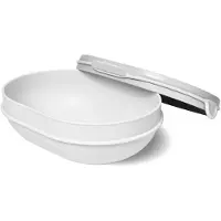 Hip - OBP Saladeschaal met Deksel 1,1 Liter - Gerecycled Kunststof - Wit