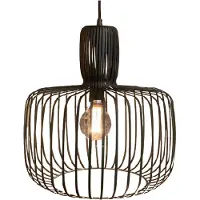 Freelight Hanglamp Costola Ø 55 cm zwart