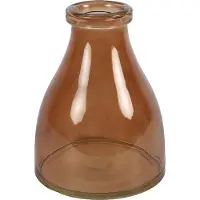 Non-Branded Vaas Missy 16 X 16 X 20 Cm Glas Bruin