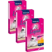 Vitakraft Cat Liquid Snack - Kattensnack - Kip - 3 x 6 st