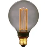Expo ETH Globe 95mm kooldraad LED 5w E27 240v 1800k 3 stappen dimbaar smoke titanium Sceneswitch