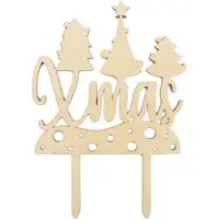 You do it Taarttopper Hout - Xmas - 13 x 8.9 x 0.2 cm