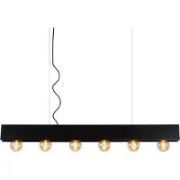 Lucide SURTUS - Hanglamp - 6xE27 - Zwart