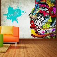 Artgeist Fotobehang – Behangpapier - Fotobehang - Graffiti beauty 300x210 -