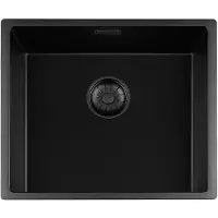 Lorreine Black Quartz Series spoelbak 4540cm Plug Zwart 45BQ-FU