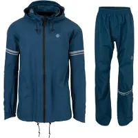 Agu Original Essential Regenpak – 100% Waterdicht & Winddicht – Dames & Heren - Poray 5.000 – Gerecycled Materiaal – Blauw - L