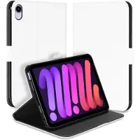 B2Ctelecom Bookcase Apple iPad Mini 6 (2021) Hoesje Wit met Standaardfunctie