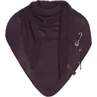 Knit Factory Lola Omslagdoek/Sjaal - Aubergine - 190x85 cm