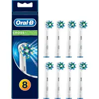 Oral-B CrossAction 80339347, 8 stuks, Blauw, Groen, Wit, 3 maanden, Duitsland, , geschikt voor alle elektrische tandenborstels, met uitzondering van de Pulsonic