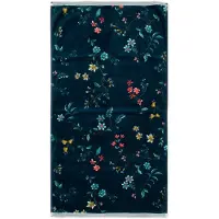 Pip studio Handdoek Les Fleurs Dark Blue (55 x 100 cm)