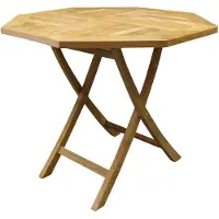 AVH-Collectie Klaptafel 90 cm achtkantig teak